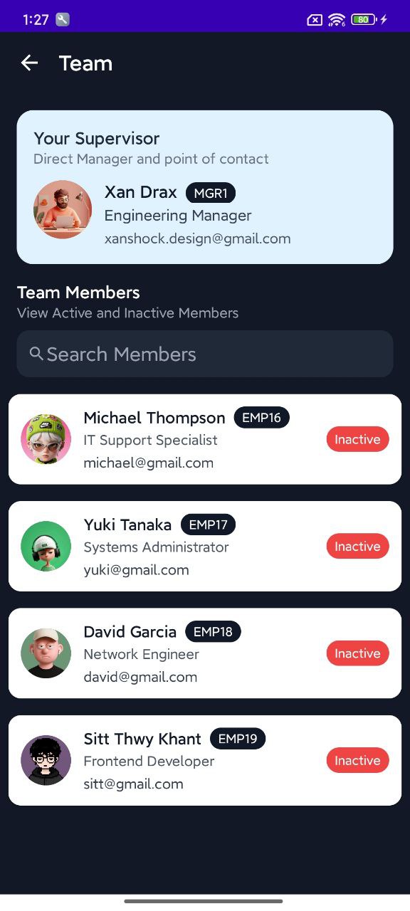 Team Screen